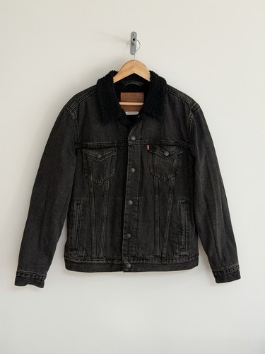 Levi sherpa trucker denim - trucker,