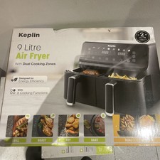 KEPLIN Dual Zone Air Fryer XL 9L 2700W  Energy Saving Roast,Bake,Dehydrate,Crisp