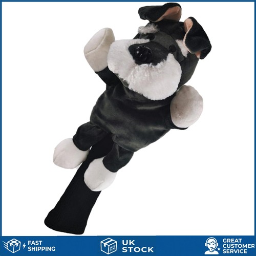 Plush dog golf club headcover - dog,