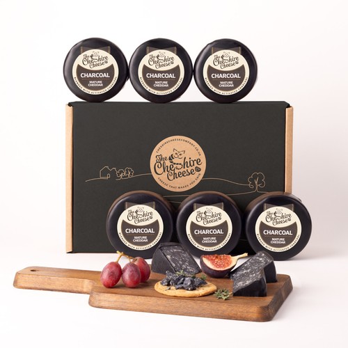 Charcoal cheddar cheese - 6,