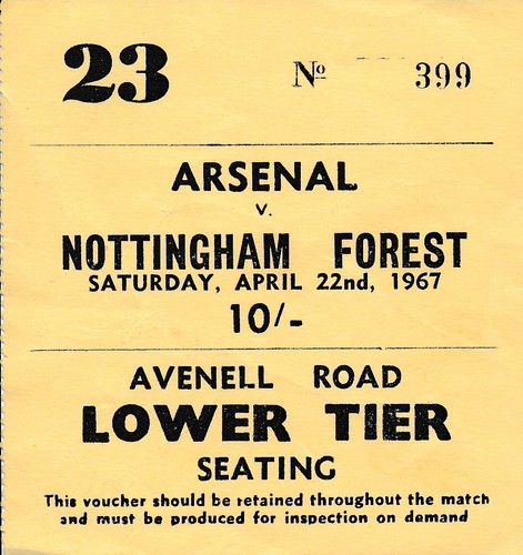 Ticket arsenal nottingham - ticket:, v
