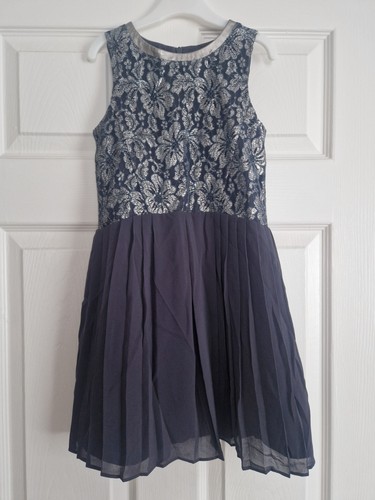 Girls next grey silver floral - next,