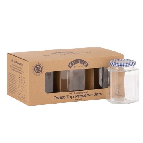 Kilner glass storage jar - 6x,