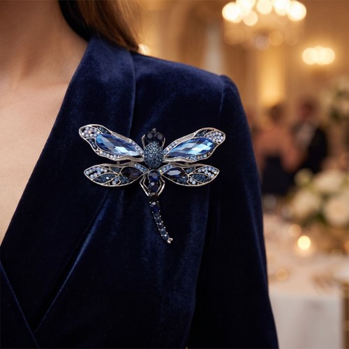 Dragonfly brooch elegant - brooch,