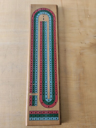 Wooden track cribbage - wooden,