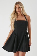 Misspap Black A-Line Dress