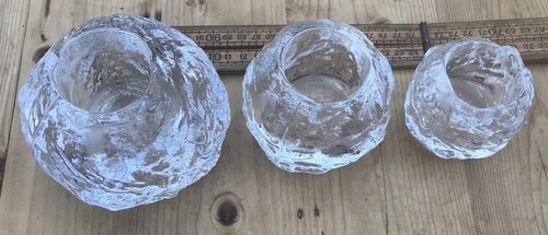 Three kosta boda glass - three,