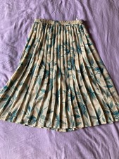 Vintage 80s 90s Cream Pleated