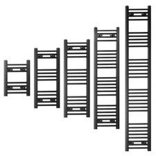 Black Heated Towel Rail