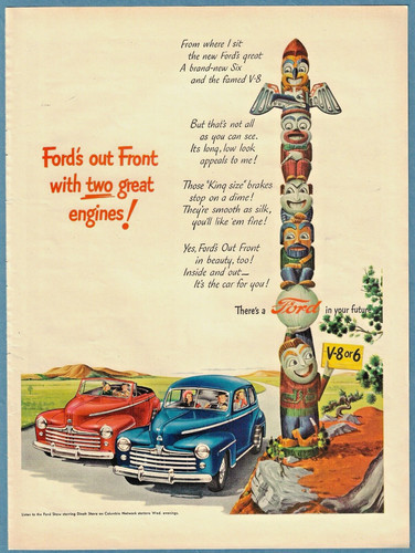 1947 ford two great - ad,