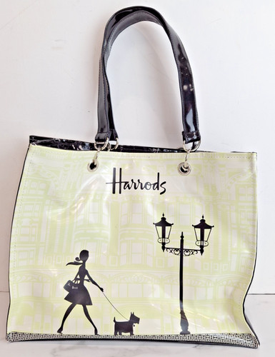 Vintage harrods large - tote, bag