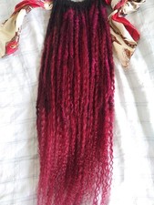 16" Burgnd Red Distressed Boho