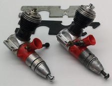 2 x Cox 049 Medallion glow model aircraft engine