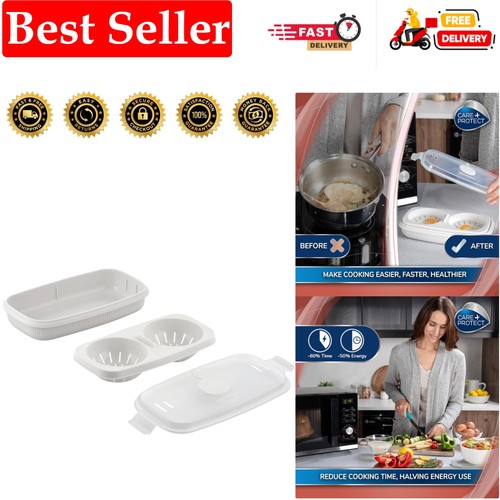 Microwave egg poacher - egg, double