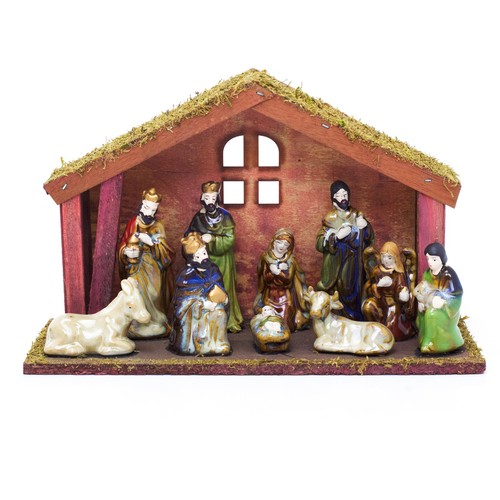 Piece traditional nativity - 11-piece,