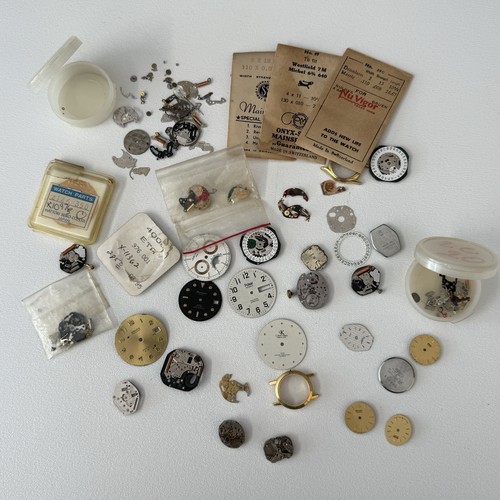Assorted watch parts lot - parts,