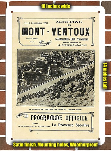 Metal sign 1907 ventoux - metal,