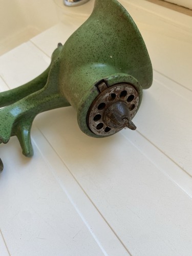 Vintage cast iron green meat - vintage,