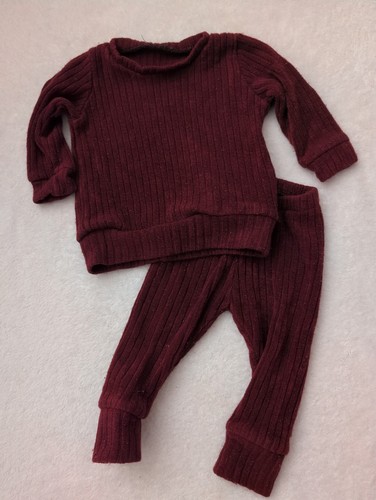 Wine red rib - red, loungewear