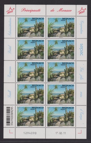 Monaco mini sheet stamps - monaco,