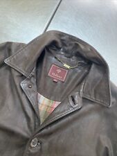 Mulberry Vintage Men’s L 48in Heavy Brown Leather Jacket