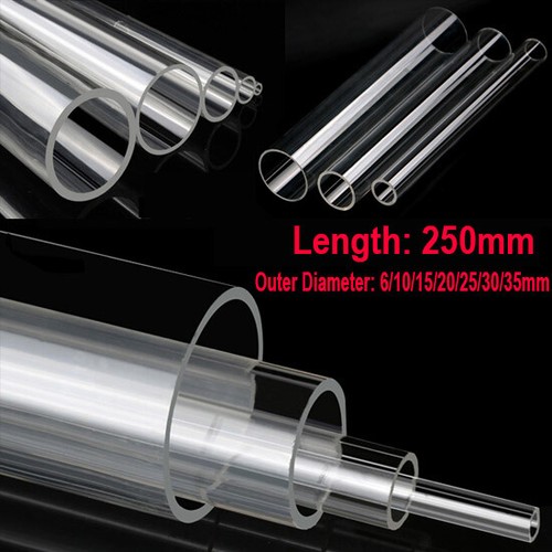 Clear acrylic tube round pipe - clear,