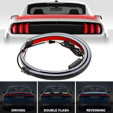 Universal 1.2M Red LED Car High Mount Third Brake Stop Rear Tail Light Bar Strip