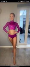 Freestyle,  Metallic, 2 Piece, 2 Toned Freestyle Dance Competition Suit