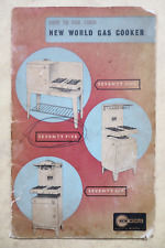 How To Use Your New World Gas Cooker, Vintage Booklet, A/F