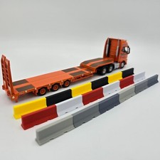 1/76 Scale Jersey Barriers "Various Colours" OO Gauge