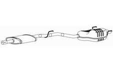 Quality rear exhaust silencer - rear,