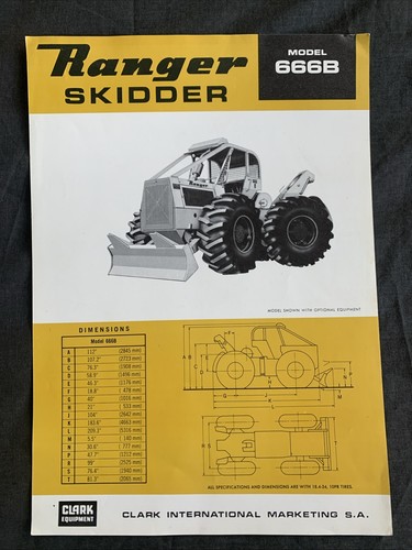 Ranger skidder model 666b - skidder,