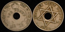 British West Africa Penny 1936