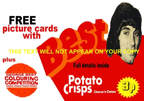 Smiths crisps george best - smiths,