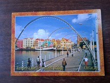 Handelskade & Pontoon Bridge Curacao Postcard Posted