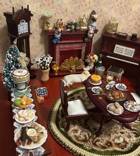 Dolls House 1:12th Scale Complete Dining / Living Room Set (Job Lot)