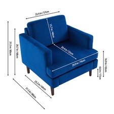 Single Accent Chair Fabric