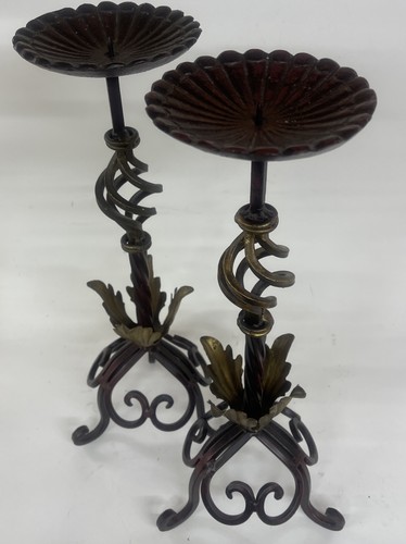 Pair french handmade wrought - french,