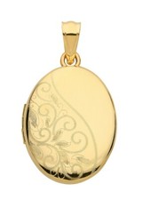 Yellow Gold Oval Locket Part