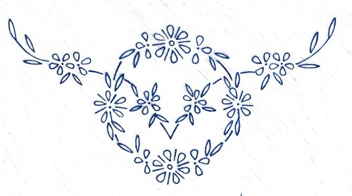 Vintage embroidery transfer - embroidery,