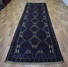 3x10 Vintage Brown Blue Tribal