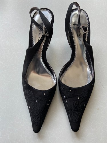 Dolcis black pointed toe - toe,, 6cm