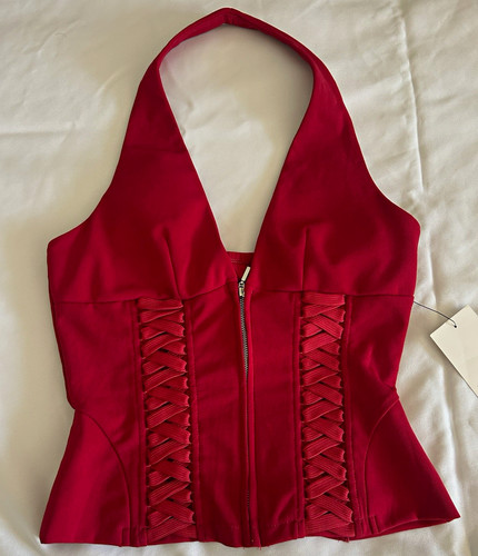 Tenshoppe red halter corset - tenshoppe,