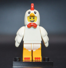 Lego Series 9 figure COL135 Chicken Suit Guy complete with base