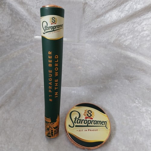 Staropramen beer pump handle - beer,