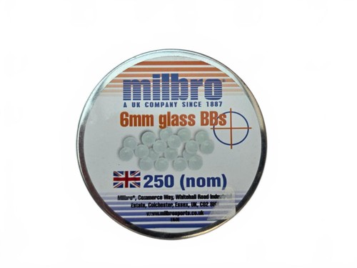 Milbro 6mm glass bbs 250 - glass, (nom)