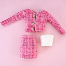 Frenchy Jacket Skirt Dress Plaid Suit Clothing Clothes Doll Outfit Sindy Outfit
