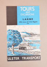Bus Coach Leaflet Ulster Transport Tours Larne 29th June 1964