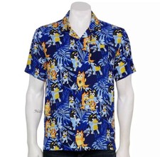 Bluey Mens Disney Hawaiian