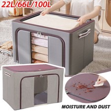 Underbed Clothes Storage Bags Zipped Organizer Wardrobe Cube Closet Boxes UK